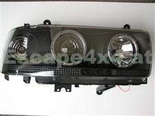 Scheinwerfer Klarglas schwarz Toyota HDJ 80 1989-97 Tuning Black